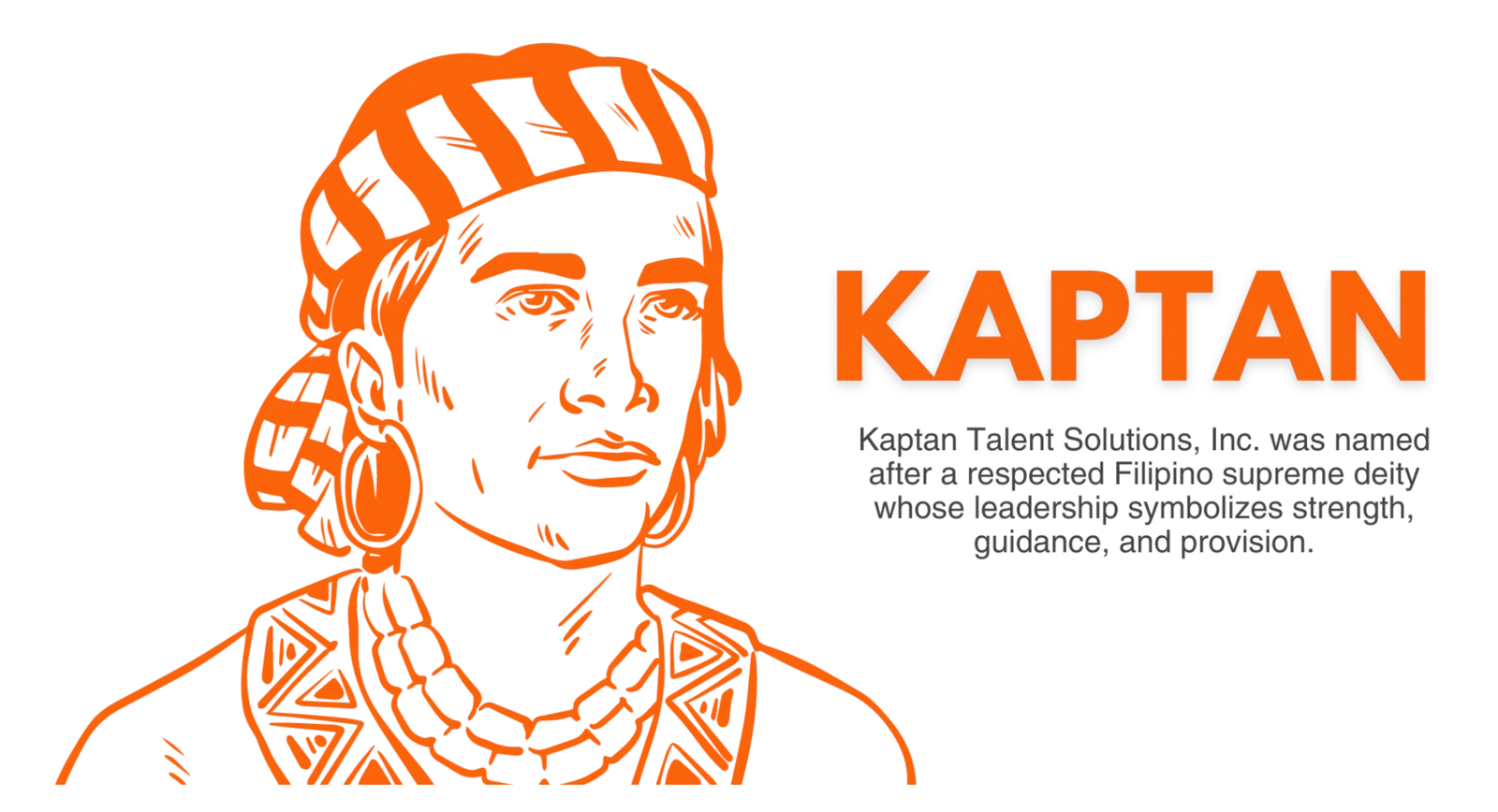 Kaptan Talent Solutions logo with an illustrated profile and company name